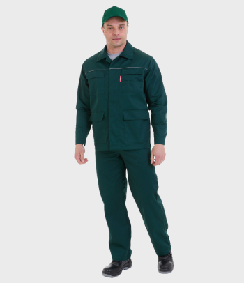 Костюм ВЫМПЕЛ®, куртка с брюками, зеленый Москва