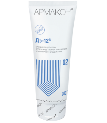 ДЭ-12® АРМАКОН, крем для защиты кожи комбинированного действия (универсальный), туба 200 мл Омск