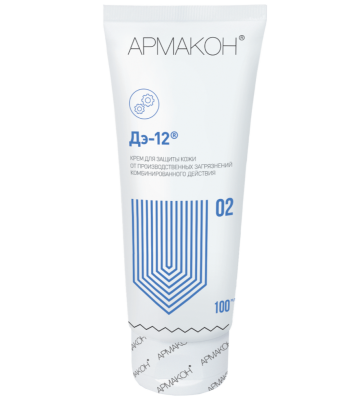 ДЭ-12® АРМАКОН, крем для защиты кожи комбинированного действия (универсальный), туба 100 мл Омск