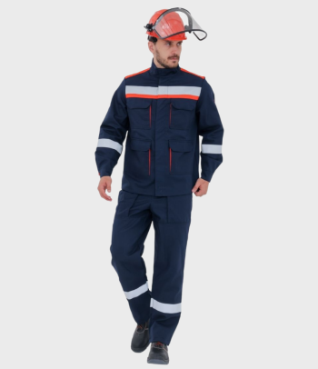 Костюм специальный летний легкий мужской из огнезащитной ткани для защиты от термических рисков электрической дуги СП011-Л (20,1 кал/см²) Москва