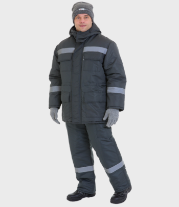 Костюм мужской утепленный ДЖОБЕР® серый Владивосток